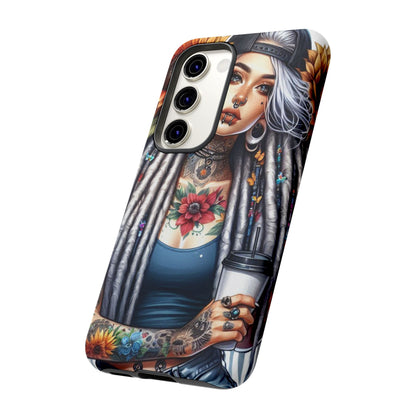 Sunflower Queen – Boho Rebel Tattoo Mobile Cover