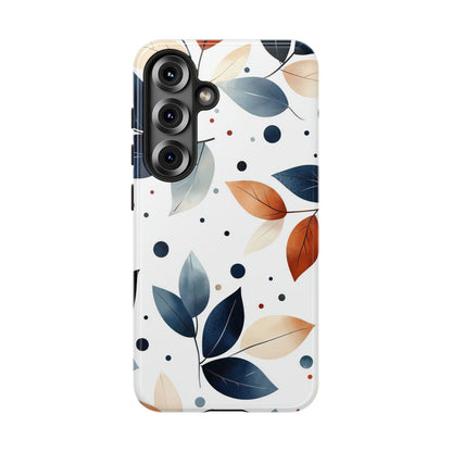 Autumn Breeze Leaf Pattern Phone Case | Elegant Botanical Design for iPhone, Samsung & Google Pixel