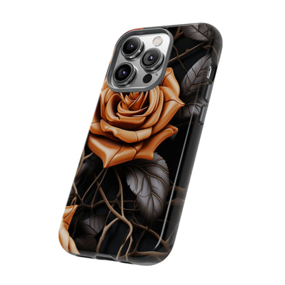 Midnight Gold Rose Mobile Case
