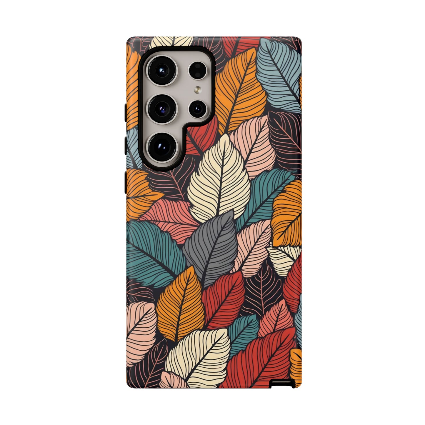 Colorful Abstract Leaves Pattern Design