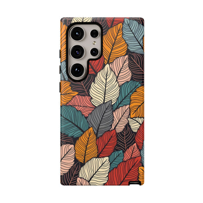 Colorful Abstract Leaves Pattern Design