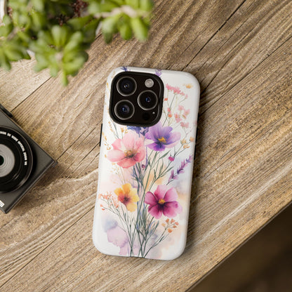 Blooming Meadow Watercolor Phone Case for iPhone, google Pixel & Samsung