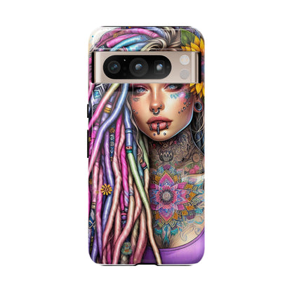 Boho Mandala Goddess – Ethereal Tattoo Art Mobile Cover