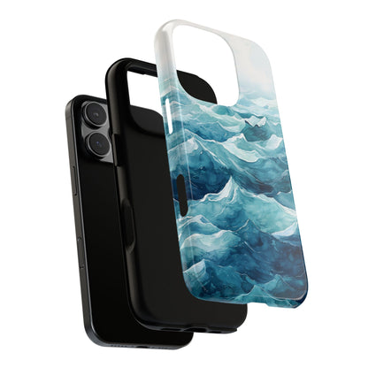 Aqua Drift Watercolor Phone Case for iPhone, google Pixel & Samsung