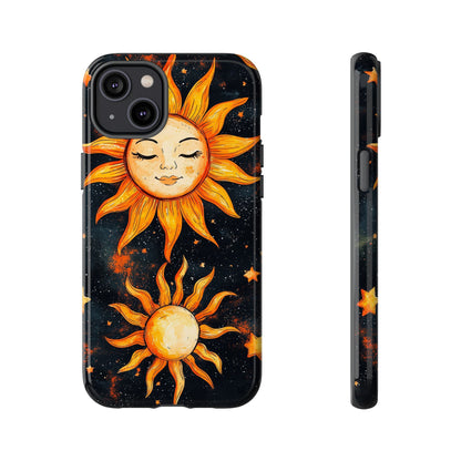 Celestial Sun & Moon Boho Phone Case for iPhone, Pixel & Samsung