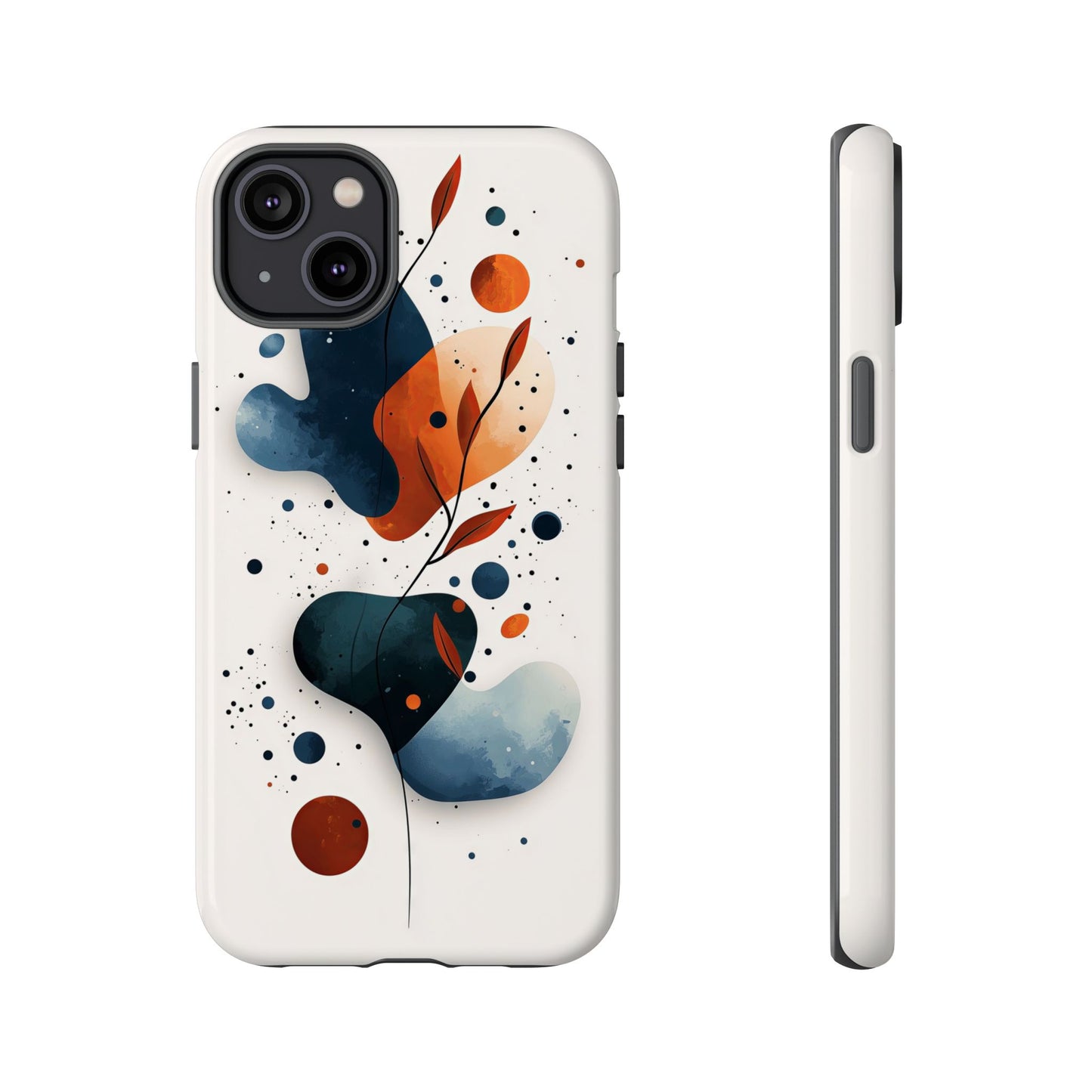 Celestial Bloom – Minimal Abstract Phone Case for iPhone, Samsung & Pixel