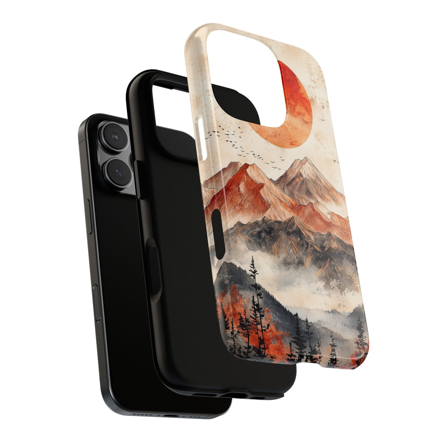 Boho Mountain Sunrise Phone Case for iPhone, Pixel & Samsung