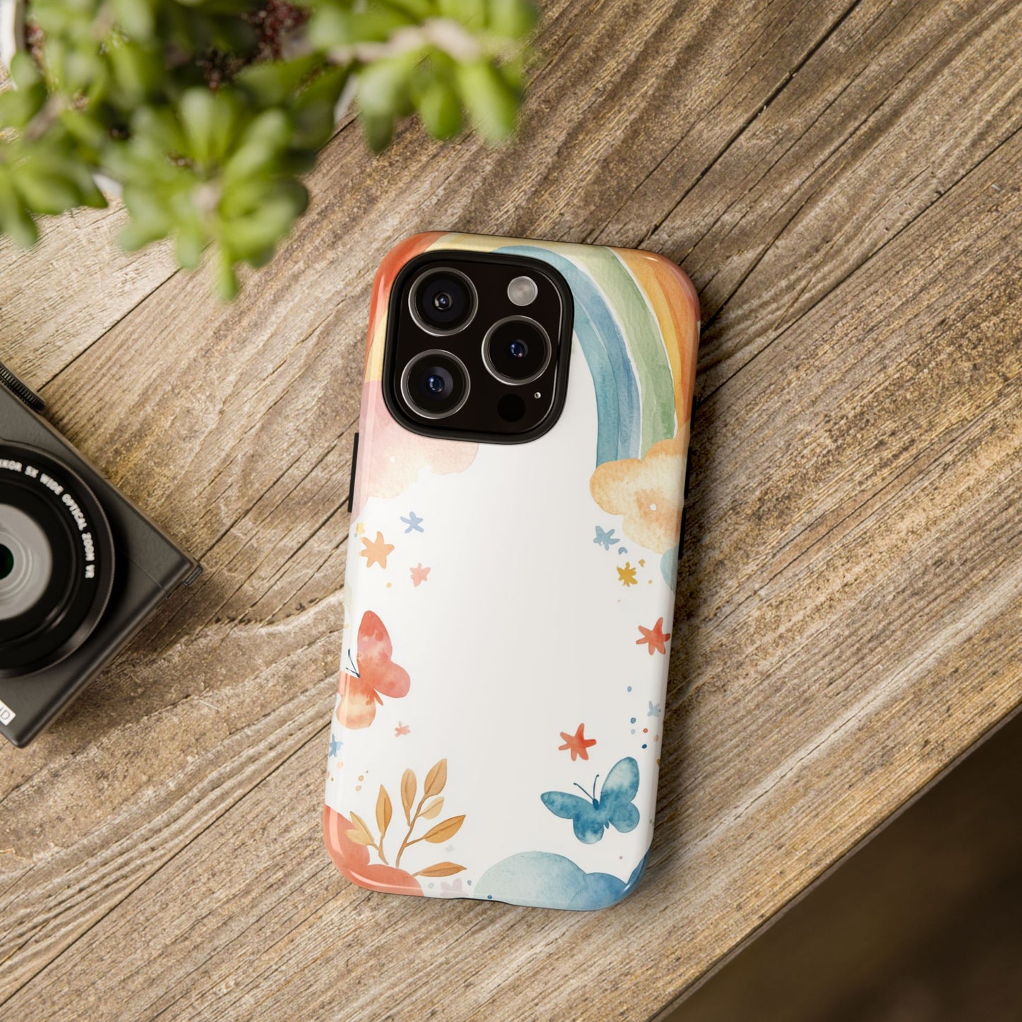 Dreamy Skies & Rainbows Watercolor Phone Case for iPhone, google Pixel & Samsung