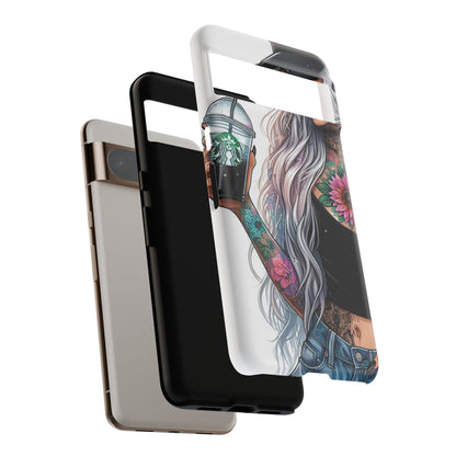 Tattooed Coffee Queen – Edgy Urban Aesthetic Mobile Cover