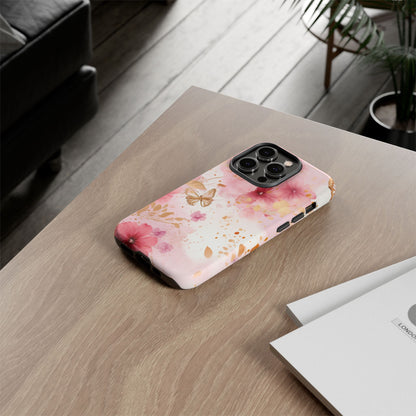 Blush Elegance Floral Mobile Case