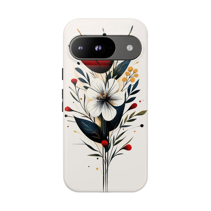 Wild Bloom – Minimal Floral Phone Case for iPhone, Pixel & Samsu