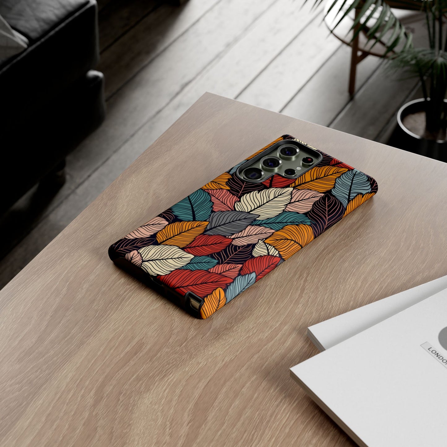 Colorful Abstract Leaves Pattern Design