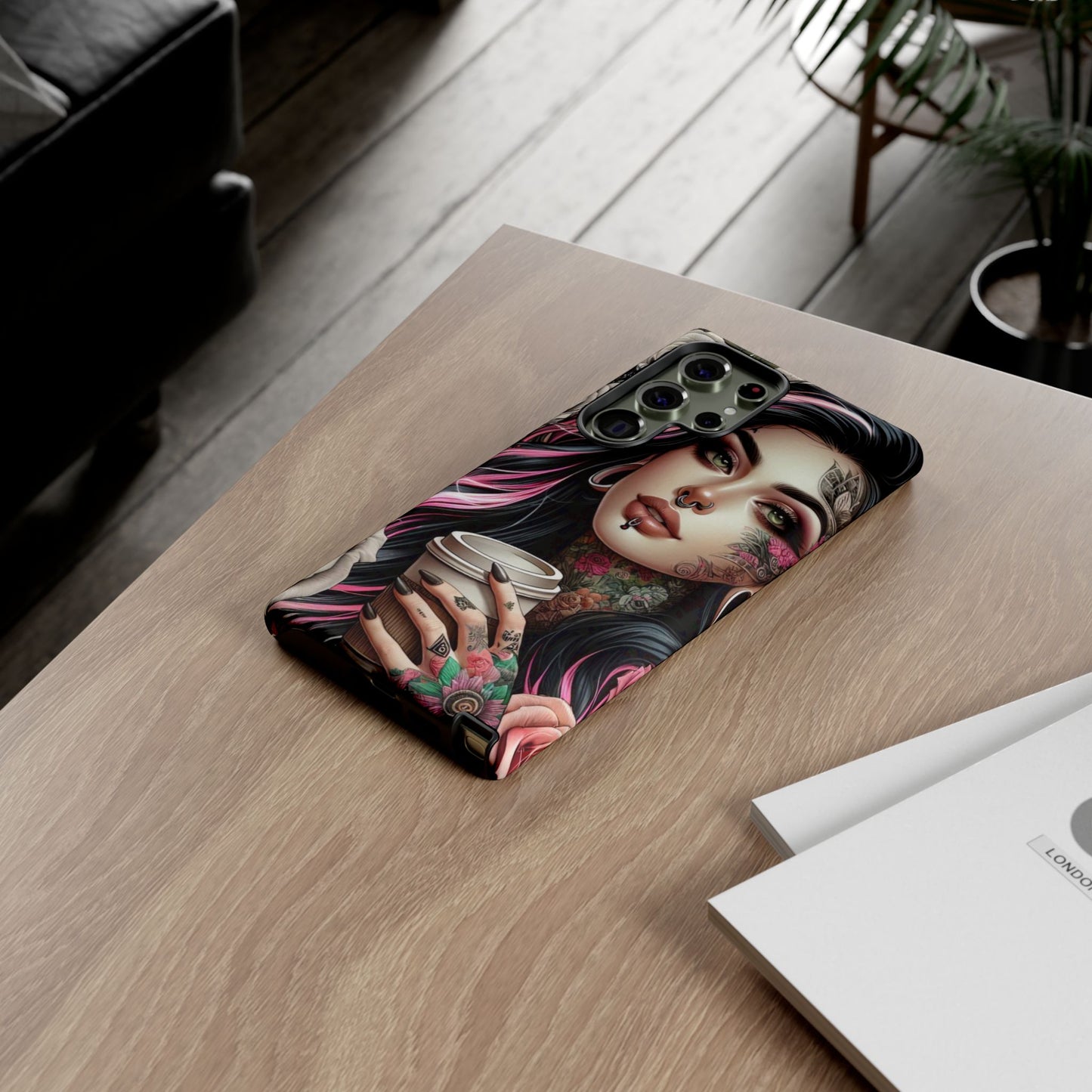 Gothic Rose Coffee Queen Mobile Case