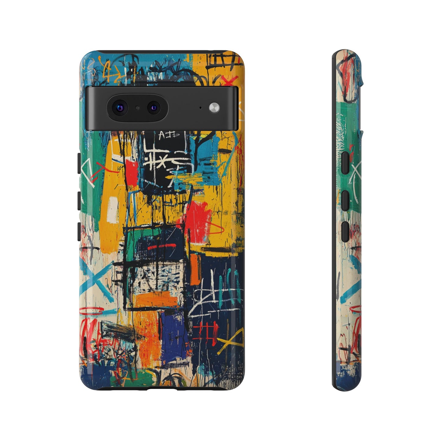 Basquiat Phone Case – Urban Street Art Design - iPhone, Samsung & Google Pixel Cover - Artistic Painting Case,  Art Lover Gift