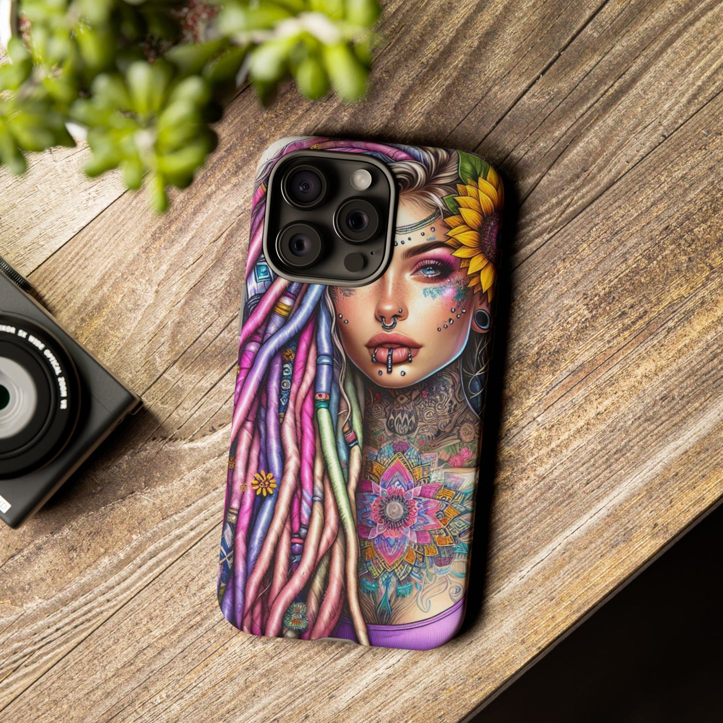 Boho Mandala Goddess – Ethereal Tattoo Art Mobile Cover