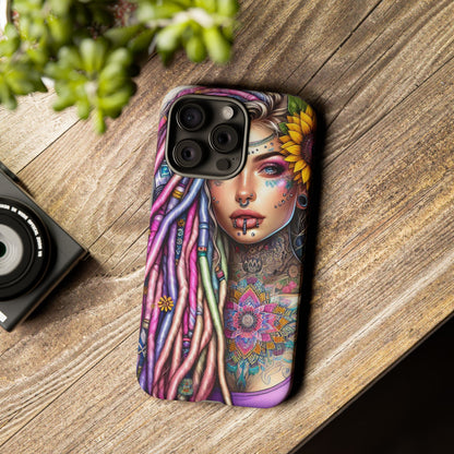Boho Mandala Goddess – Ethereal Tattoo Art Mobile Cover