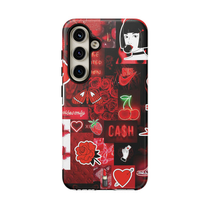 Red Pop Art Neon Vibes Phone Case