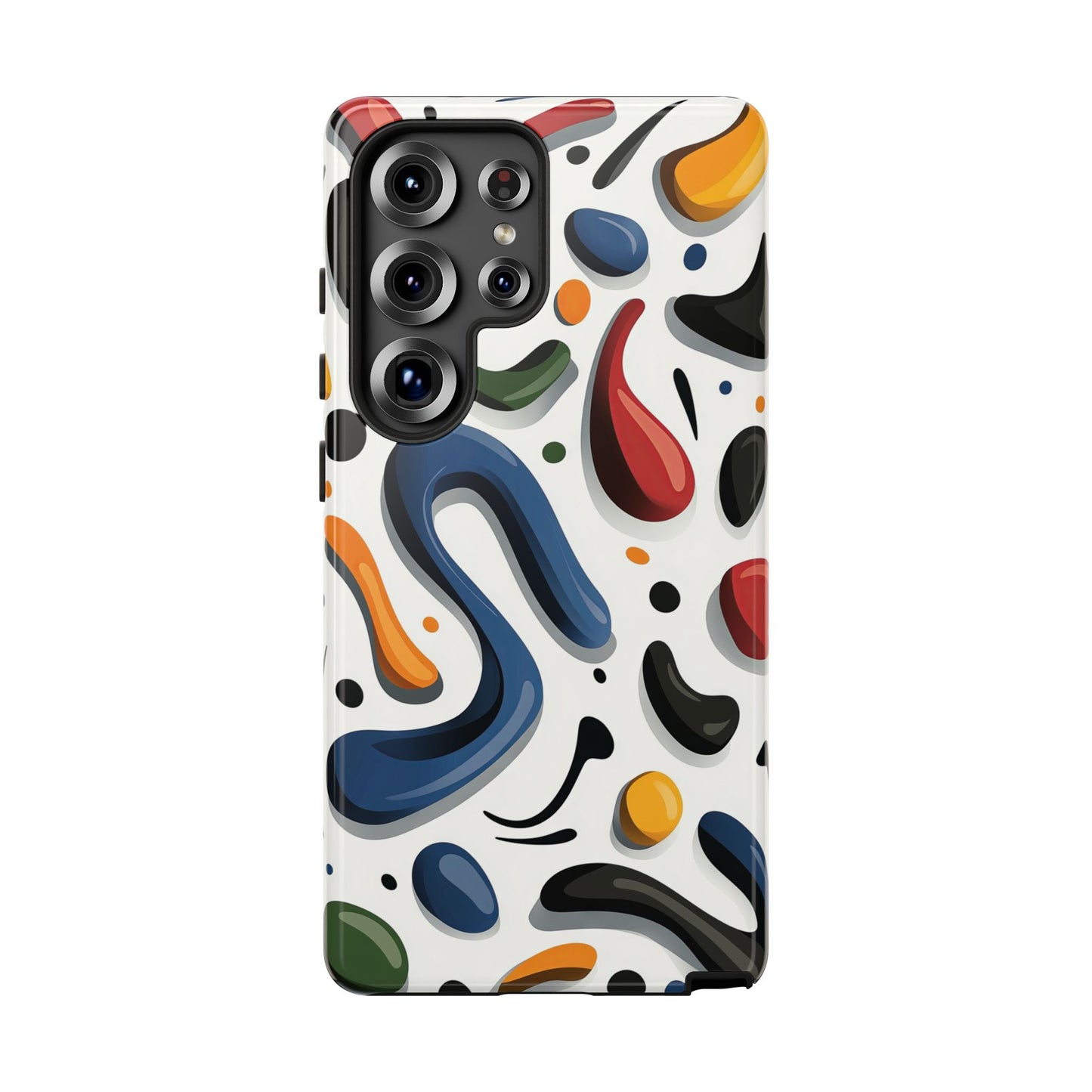 Color Cascade – Glossy Abstract Blob Case for iPhone, Pixel & Samsung