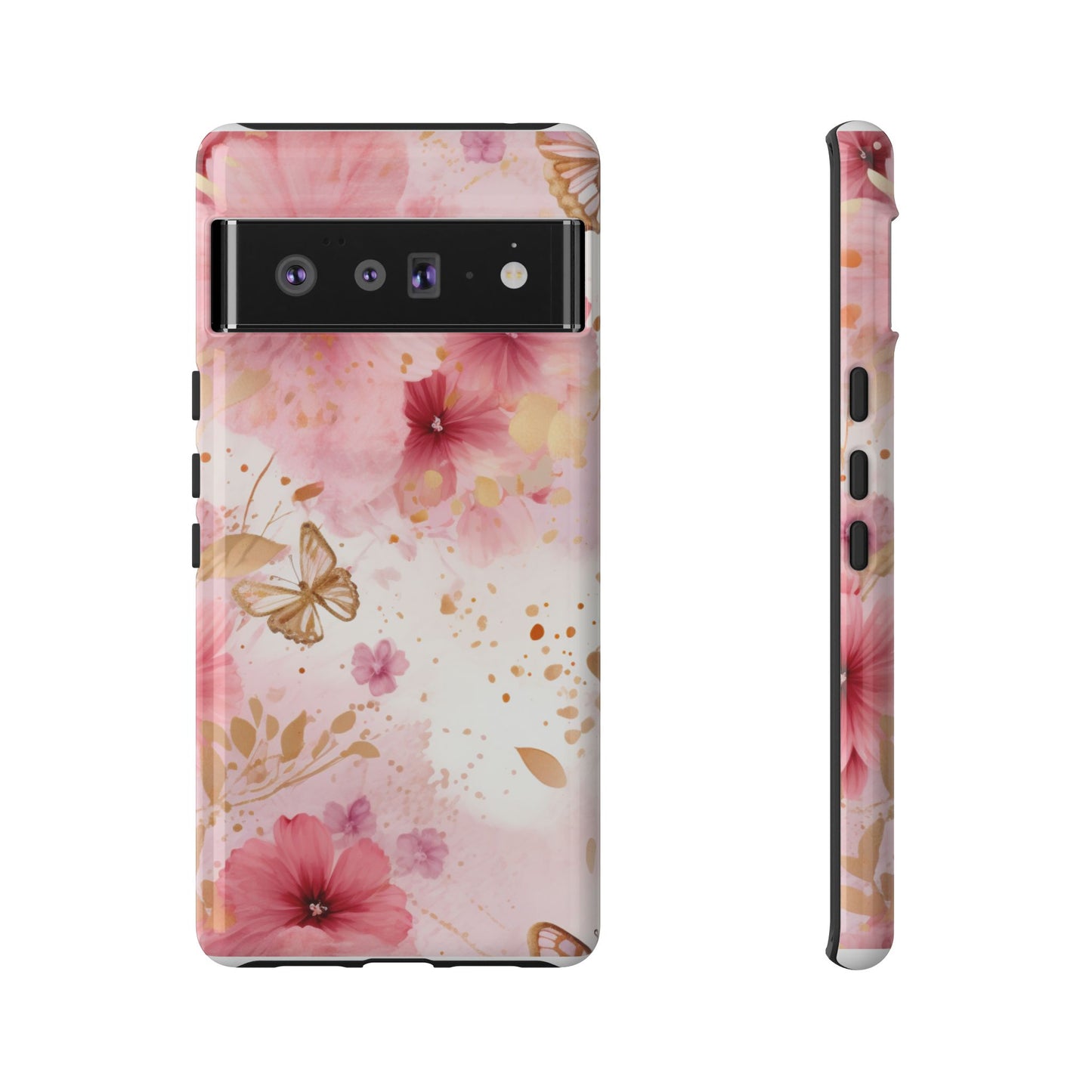Blush Elegance Floral Mobile Case