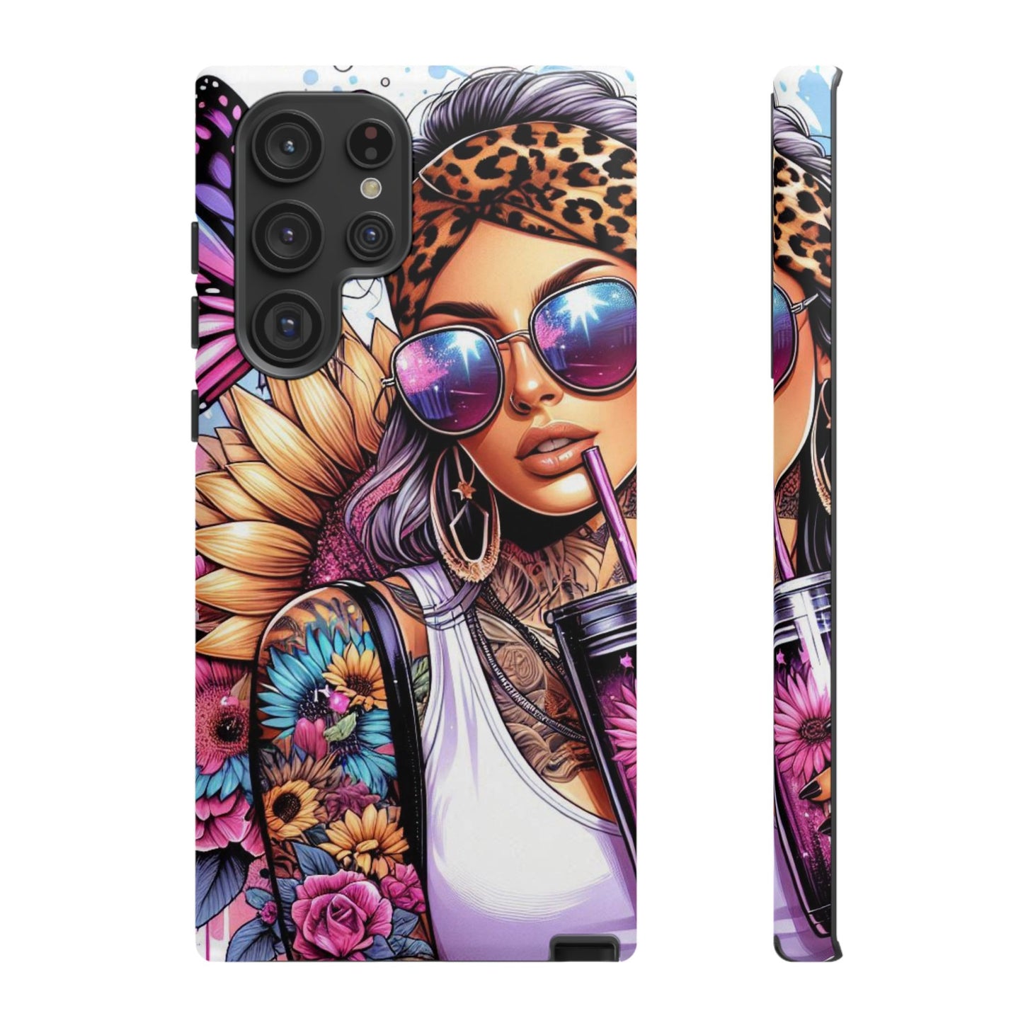 Boho Summer Vibes – Floral Chic & Butterfly Aesthetic Mobile Cover