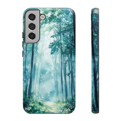 Enchanted Forest Dreamscape Watercolor Phone Case for iPhone, google Pixel & Samsung