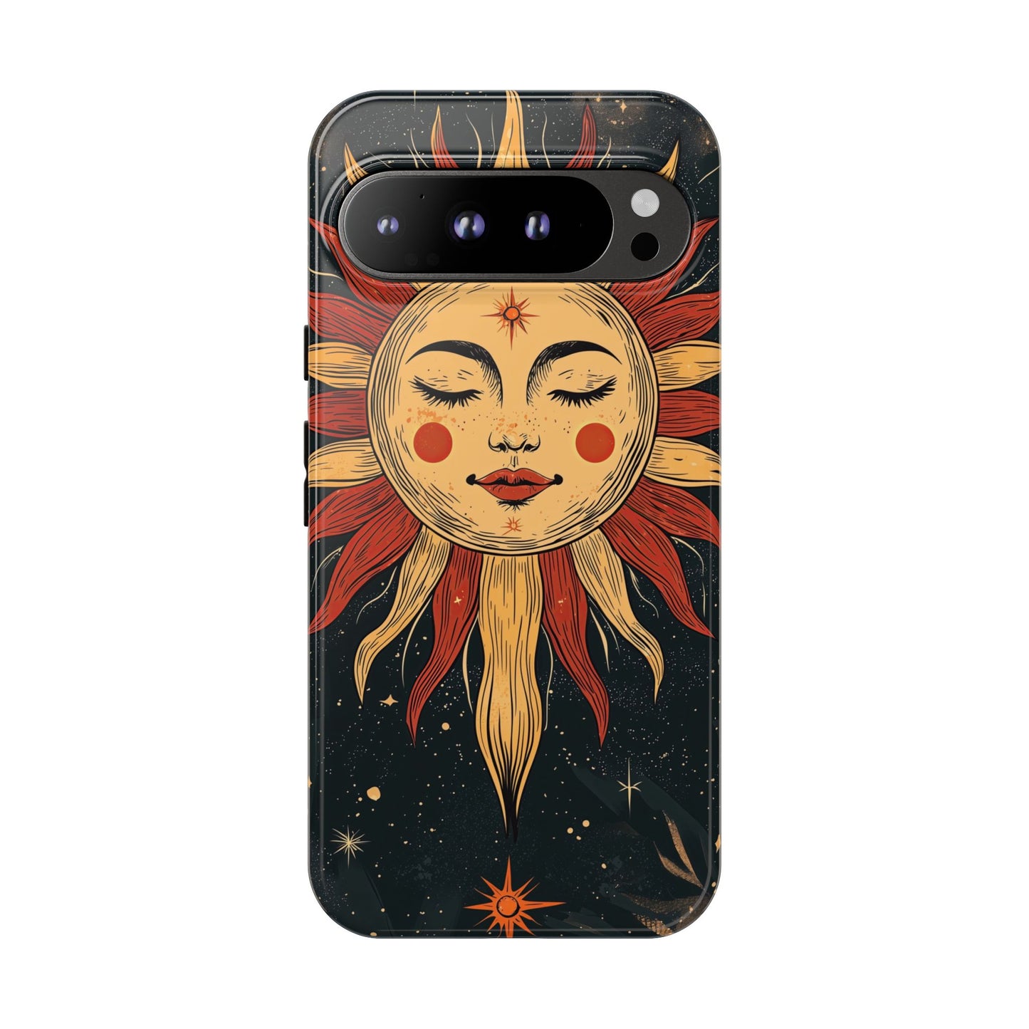 Boho Cosmic Sun Phone Case for iPhone, Pixel & Samsung