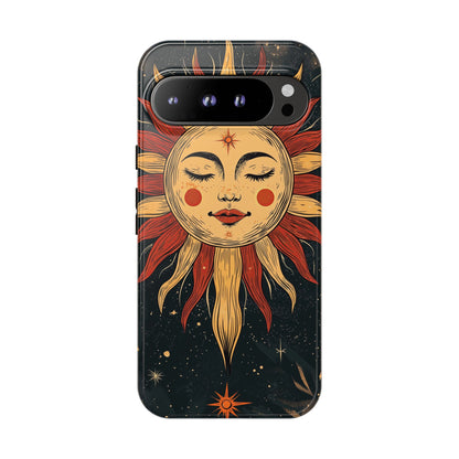 Boho Cosmic Sun Phone Case for iPhone, Pixel & Samsung
