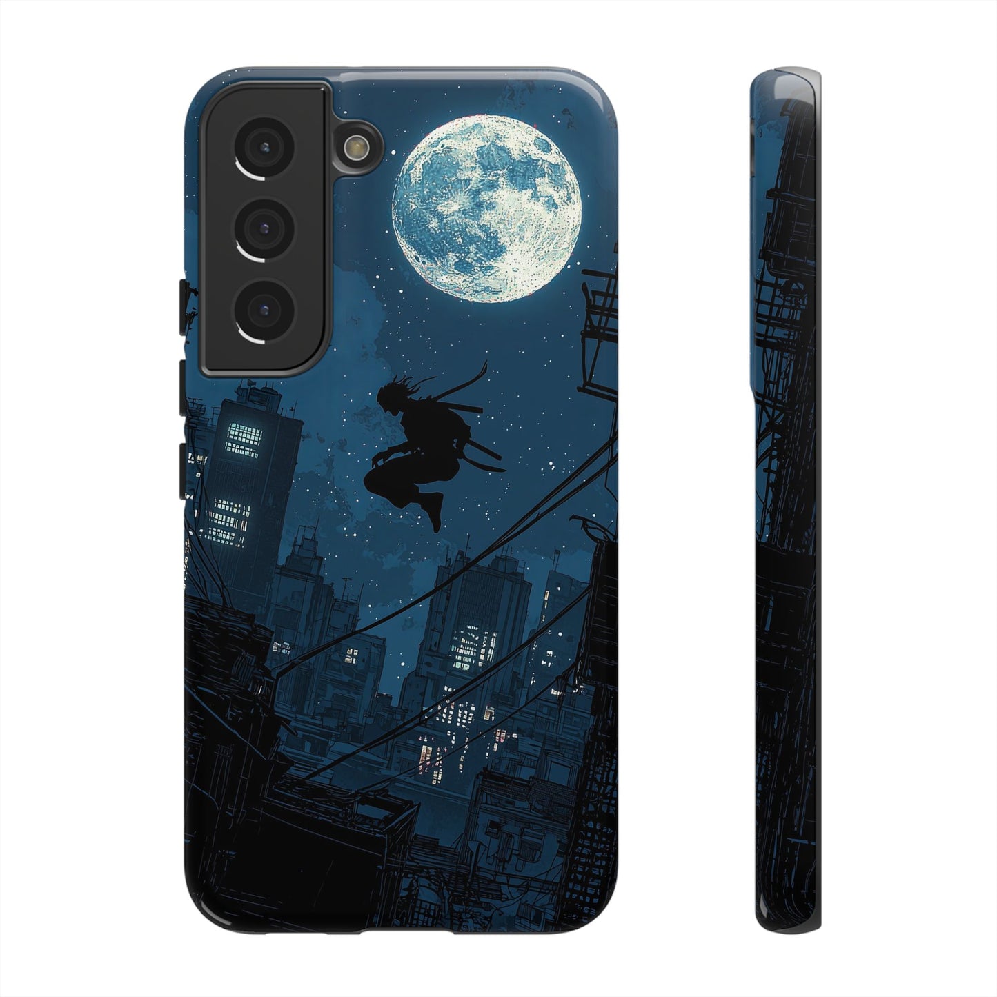 Moonlit Shadows: The Silent Ninja Phone Case for iPhone, Samsung & Pixel