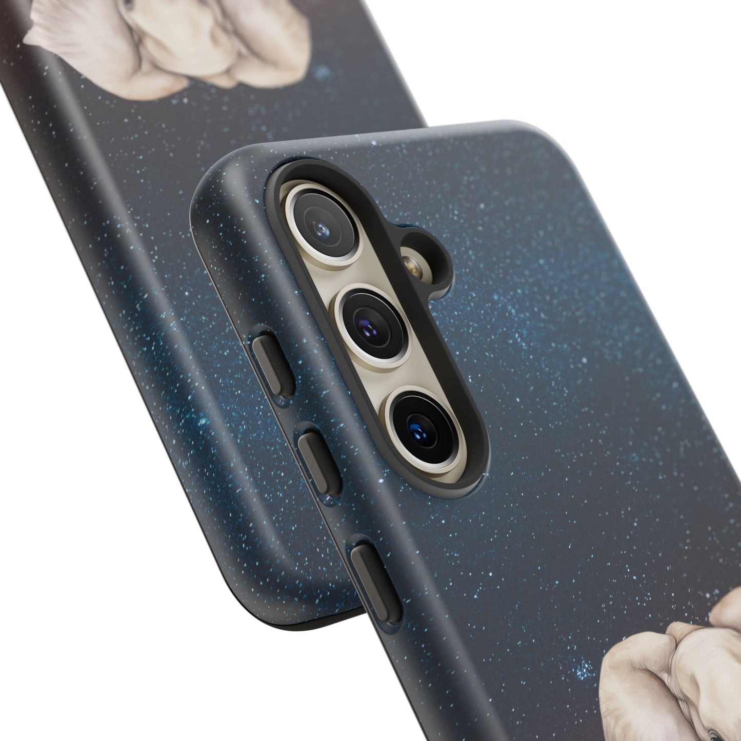 Starry Safari Elephant Family Mobile Cover – Cosmic Wildlife Aesthetic