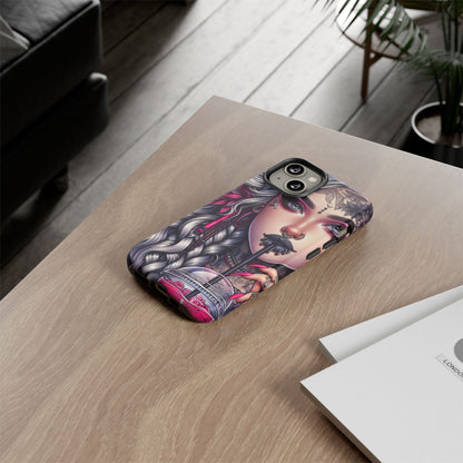 Icy Rebel – Silver Dreads & Edgy Street Chic Mobile Cover