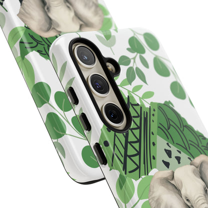 Tropical Elephant Mobile Cover – Nature-Inspired Boho Art