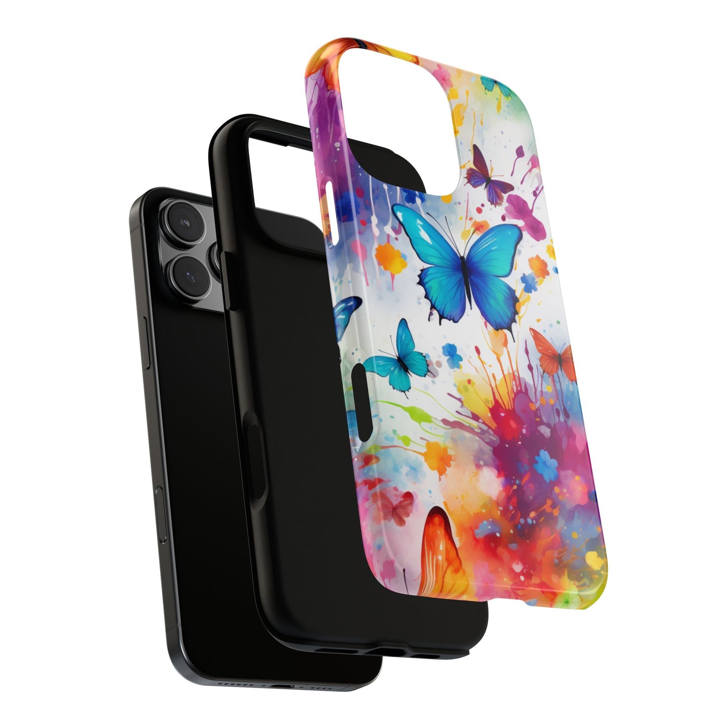 Vibrant Watercolor Butterfly Mobile Case