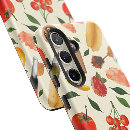 Fresh Fruits & Veggies Pattern Phone Case