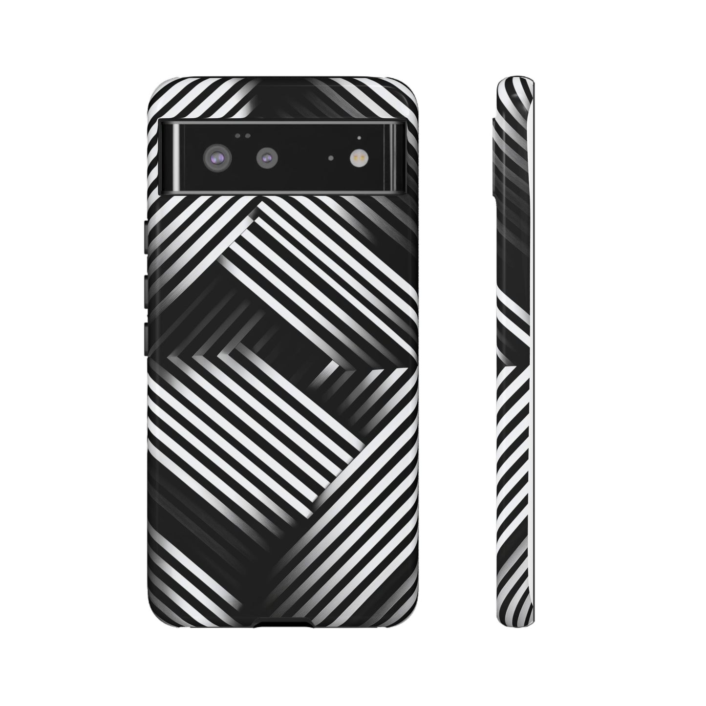 Monochrome Matrix Phone Case for iPhone, Pixel & Samsung