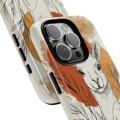 Hello Sunshine: The Llama in the Tall Grass Phone Case for iPhone, Samsung & Pixel