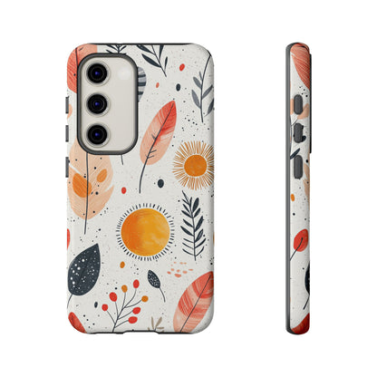 Sunshine & Feathers Boho Phone Case for iPhone, Pixel & Samsung