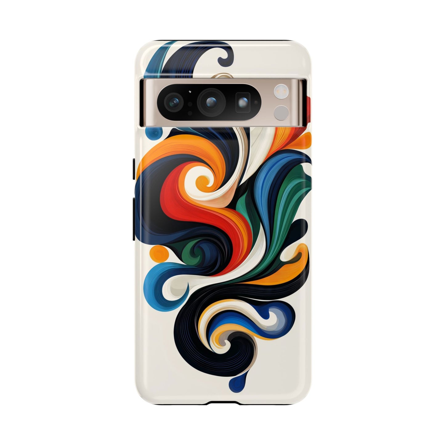WhirlMuse – Elegant Swirl Abstract  Phone Case for iPhone, Samsung & Pixel