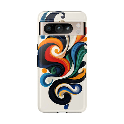 WhirlMuse – Elegant Swirl Abstract  Phone Case for iPhone, Samsung & Pixel