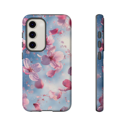 Cherry Blossom Drift Watercolor Phone Case for iPhone, google Pixel & Samsung