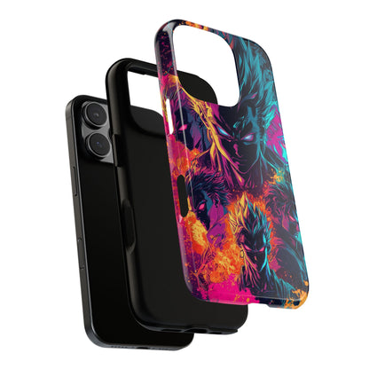 Multiverse Saiyan Rebellion | Comic-Style Anime Warriors Explosion Phone Case for iPhone, Samsung & Pixel