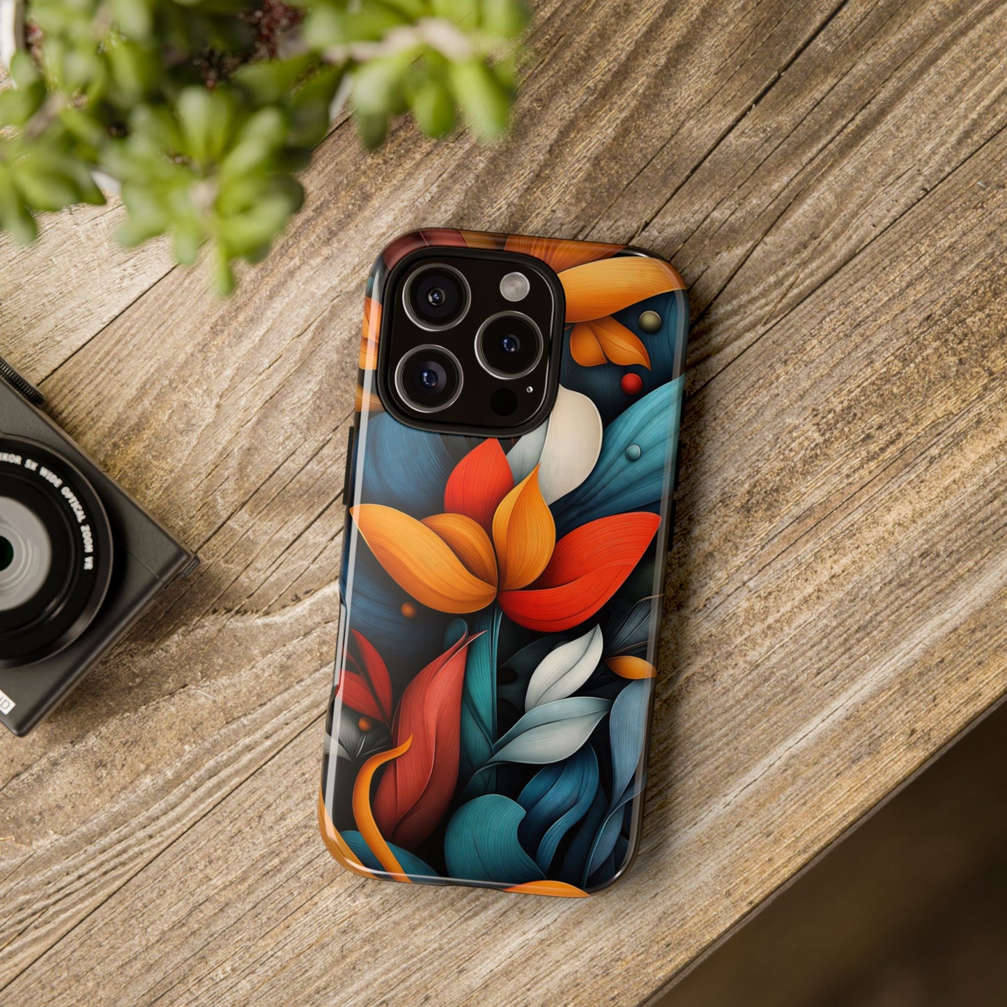 Velvet Bloom – Elegant Floral Art Phone Case for iPhone, Pixel & Samsung