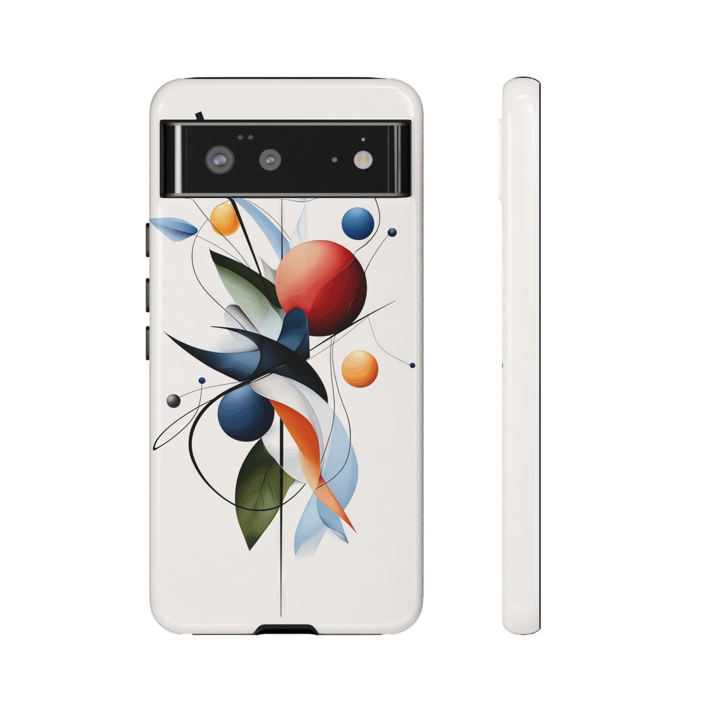 Orbit Bloom – Minimal Abstract Art Phone Case for iPhone, Samsung & Pixel