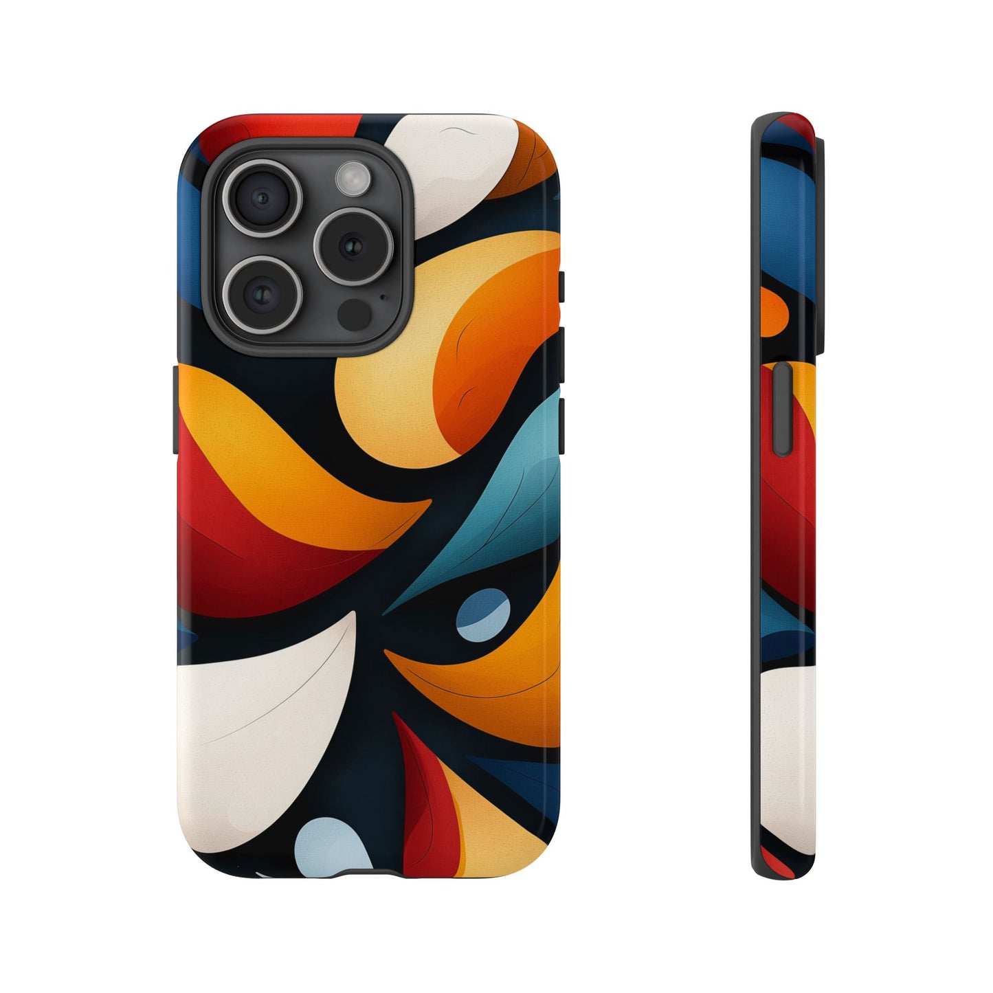 Petal Drift – Modern Abstract Leaf Pattern Phone Case for iPhone, Samsung & Pixel