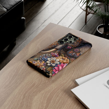 Royal Ornate Elephant Mobile Cover – Luxurious Bohemian Art