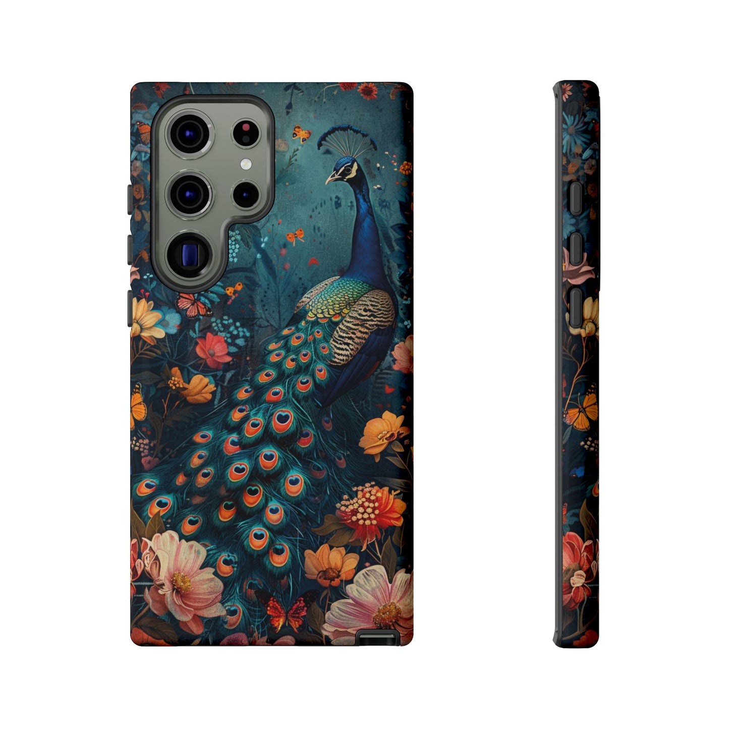 Floral Peacock Birds Phone Case – Cute & Protective Cover for iPhone, Samsung & Google Pixel