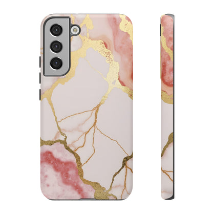 Beautiful Pink Minimal Marble Case Design