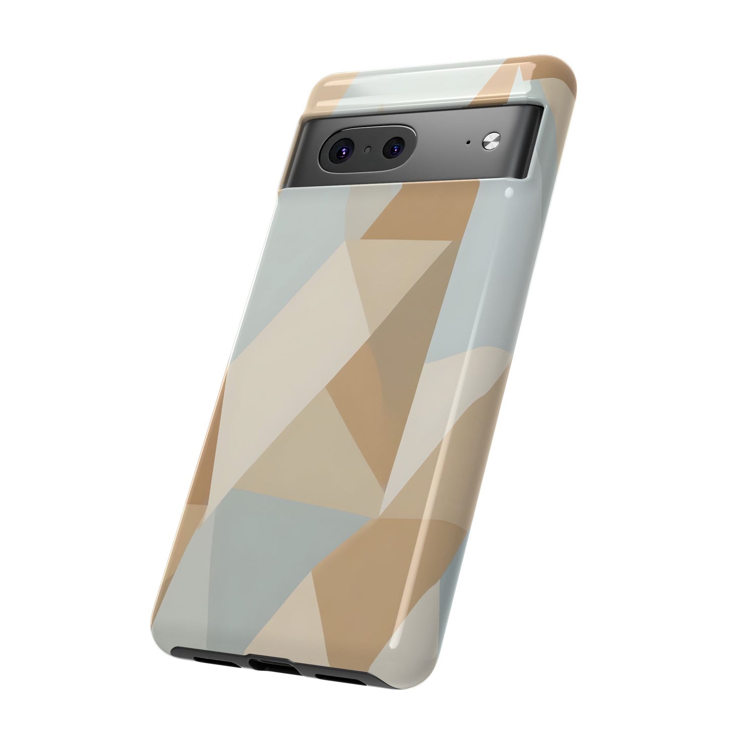 Neutral Geometrical Triangular Abstract Pattern