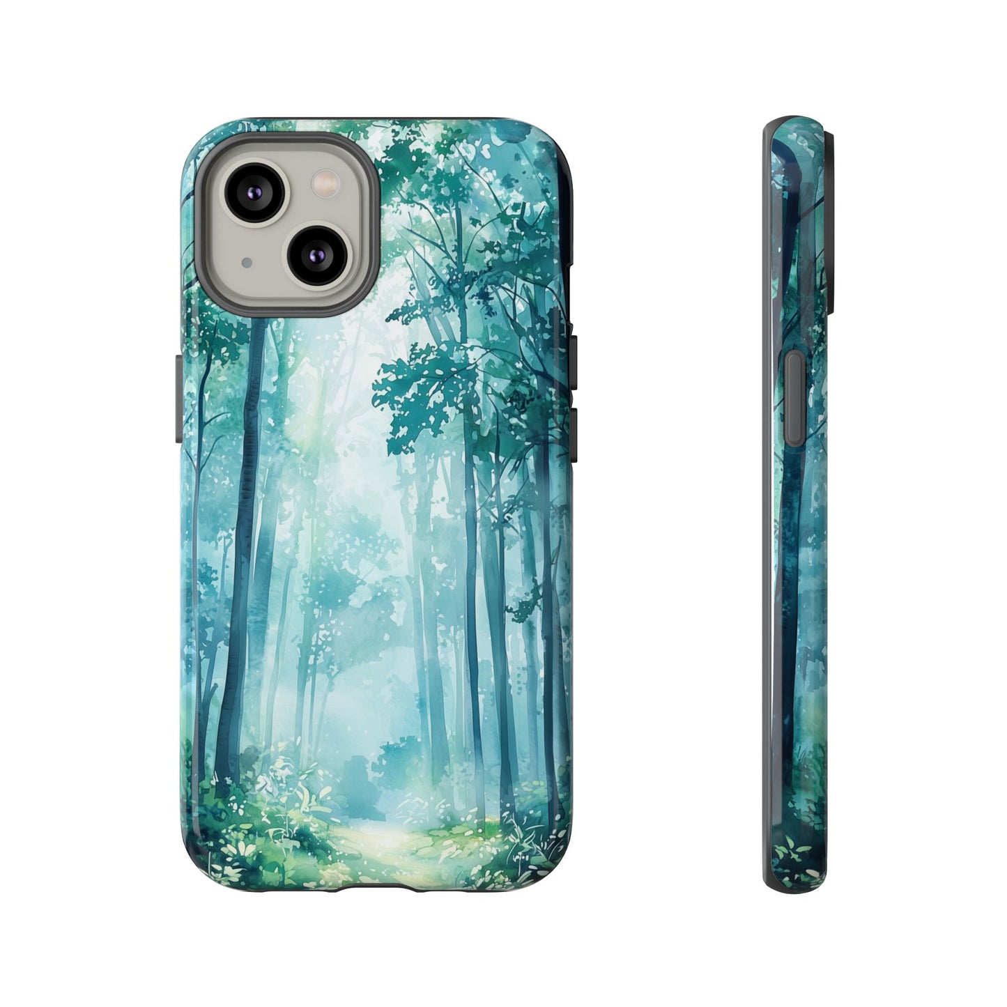 Enchanted Forest Dreamscape Watercolor Phone Case for iPhone, google Pixel & Samsung