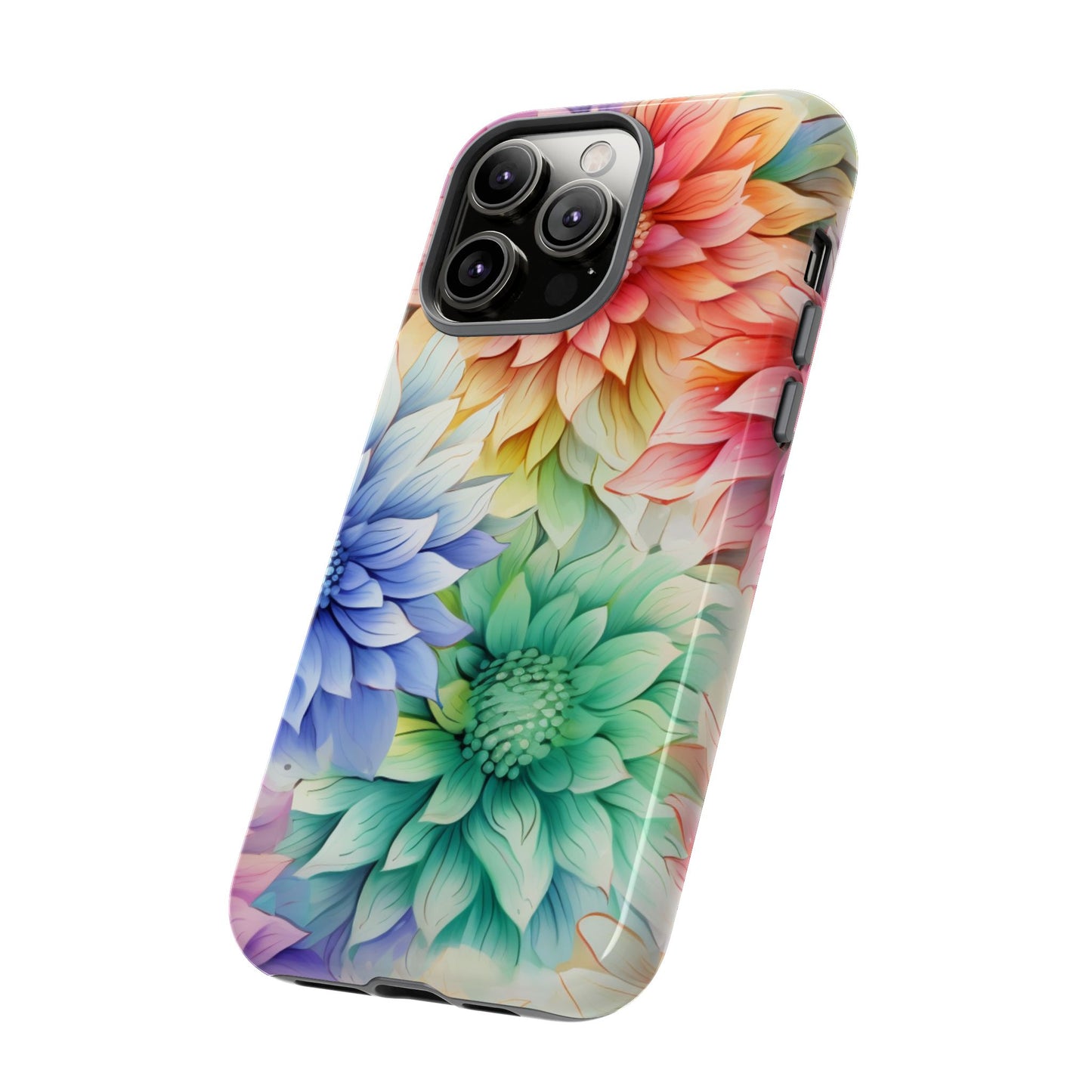 Rainbow Bloom Mandala Floral Mobile Case