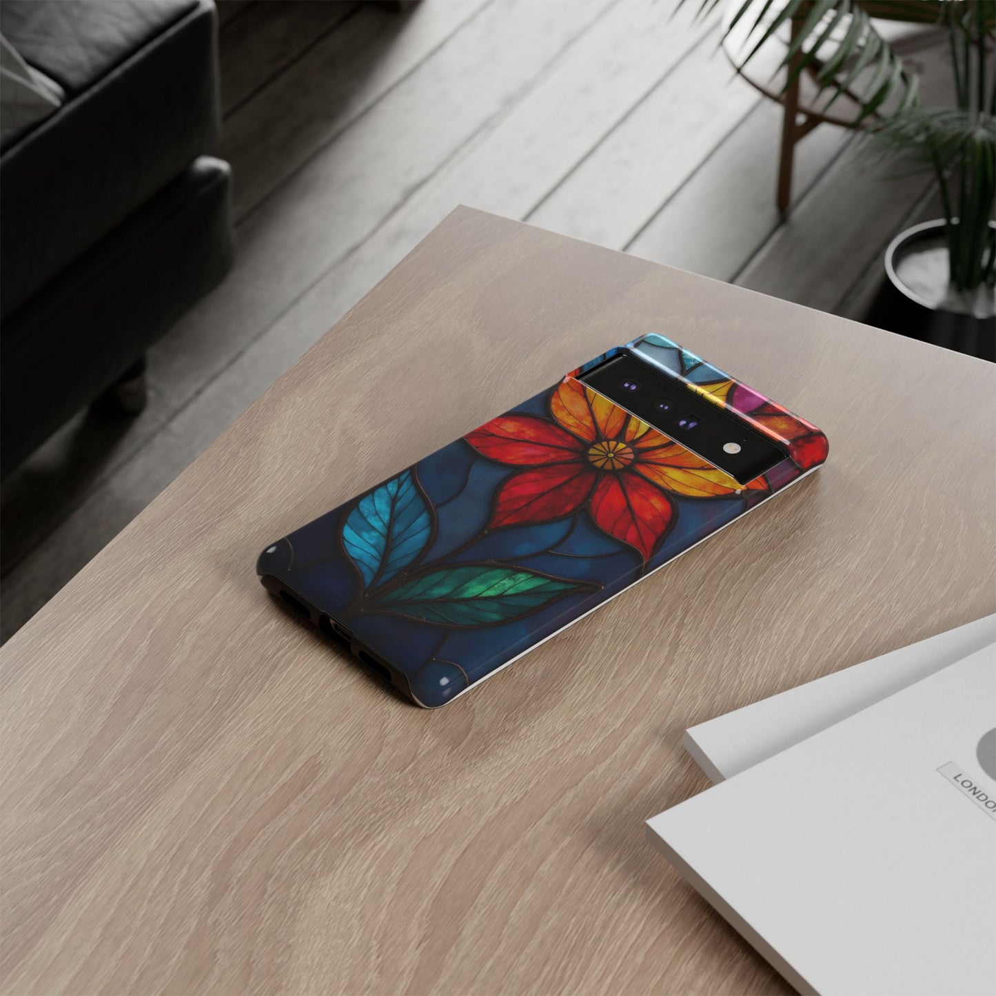 Radiant Blossom: Red and Orange Floral Elegance